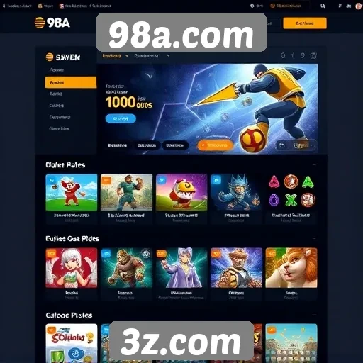 Explorando a interface do usuário do 98a.com