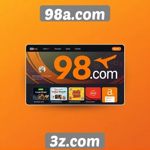 Interface do usuário do site 98a.com em destaque