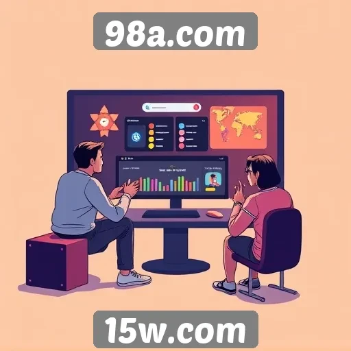 Análise da interface do usuário no 98a.com